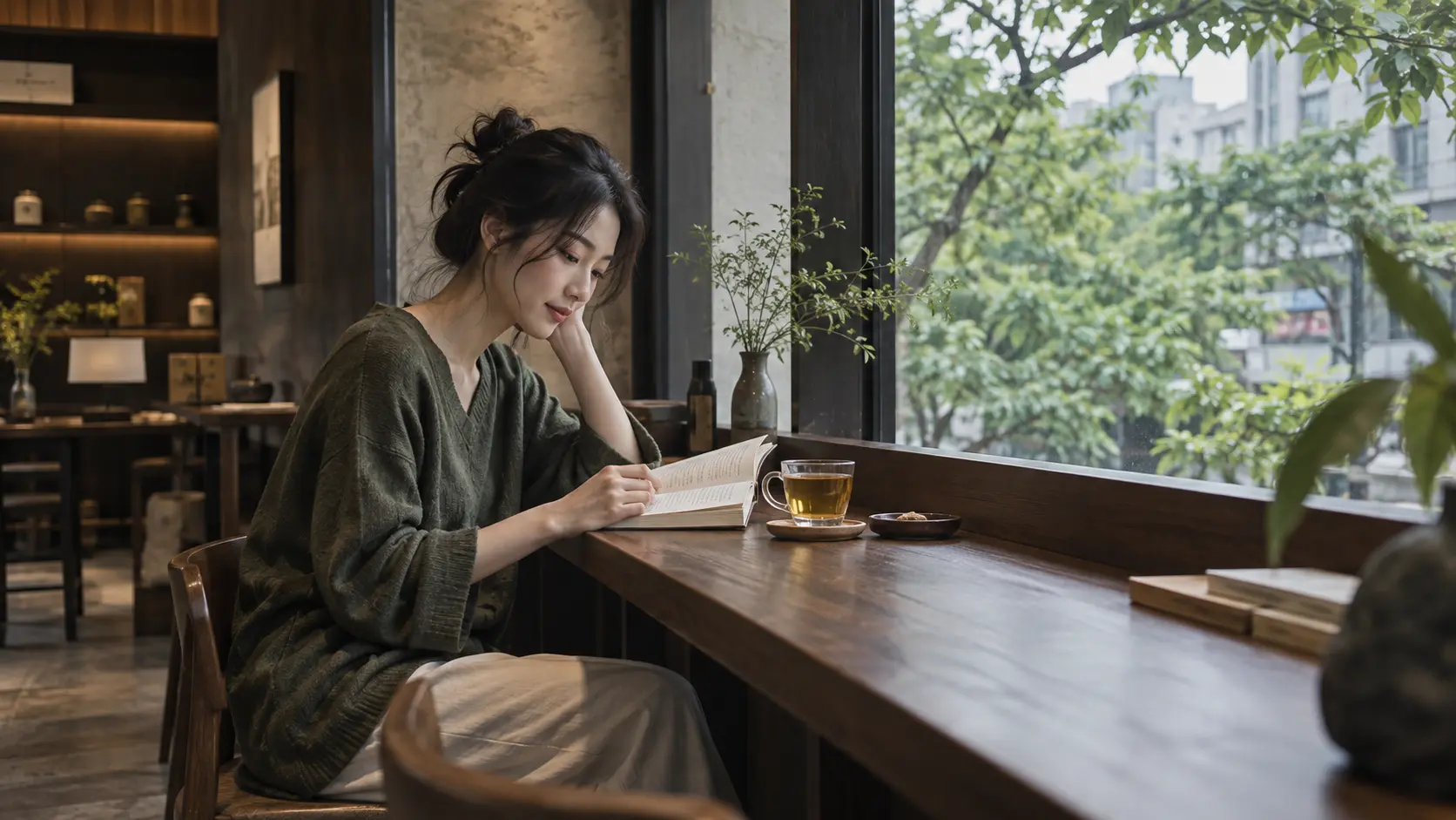 窗邊閱讀,陪伴安靜片刻的台灣原茶